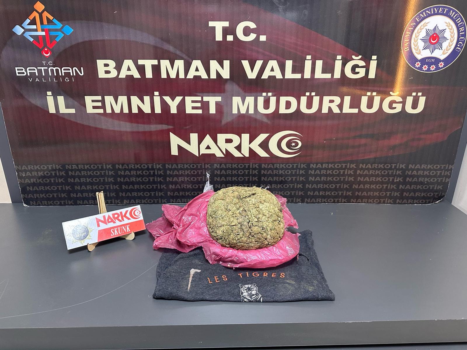 Batman’da Uyuşturucu Operasyonu: 2 Kilo Skunk Ele Geçirildi