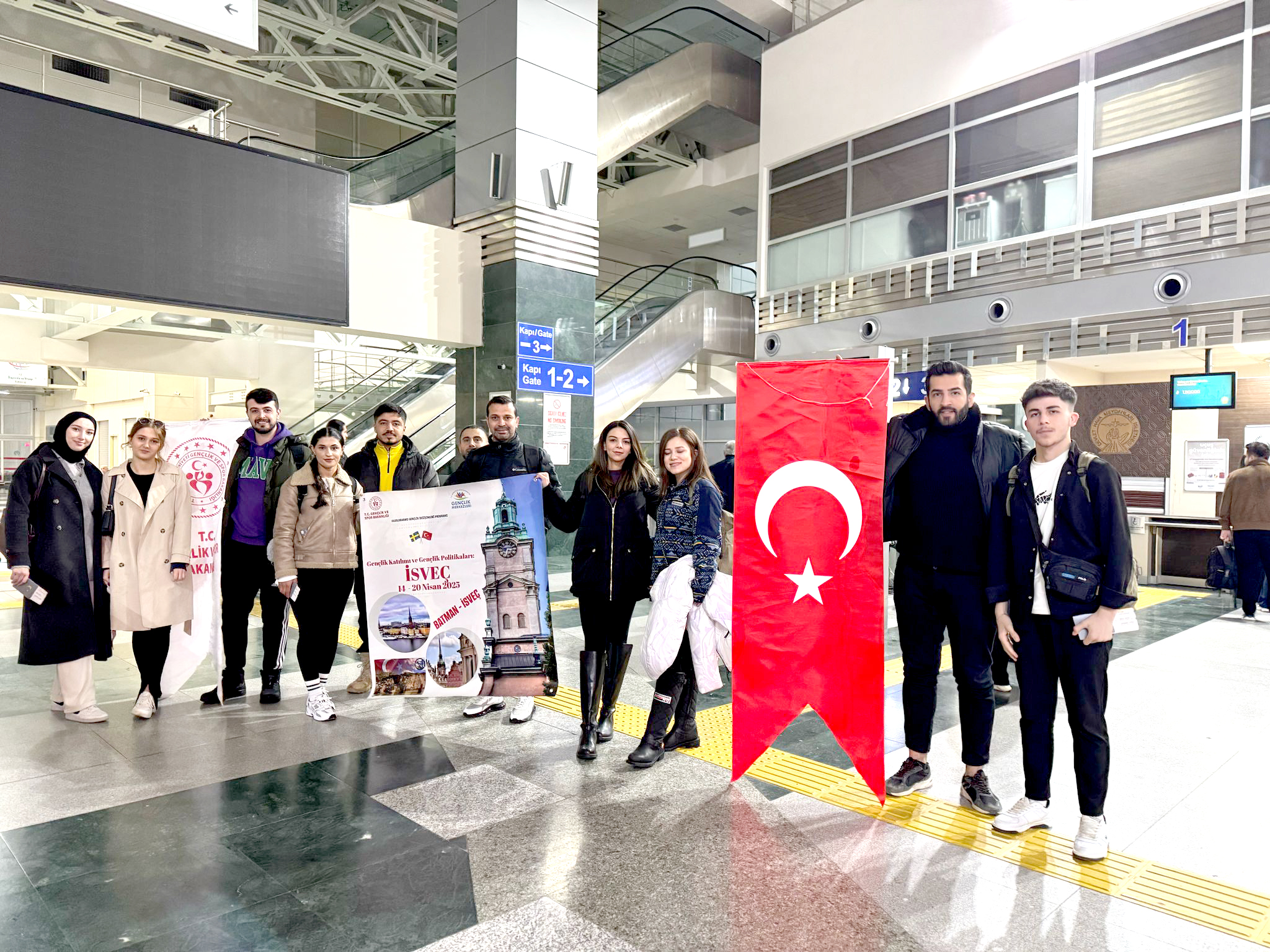 10 Genç Uluslararası Proje Kapsamında İsveç’e Uğurlandı