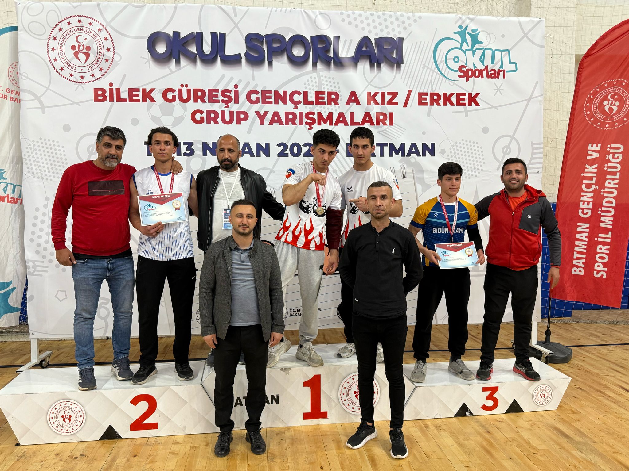 386 Sporcu Batman’da Bilek Güreşi Müsabakalarında Buluştu