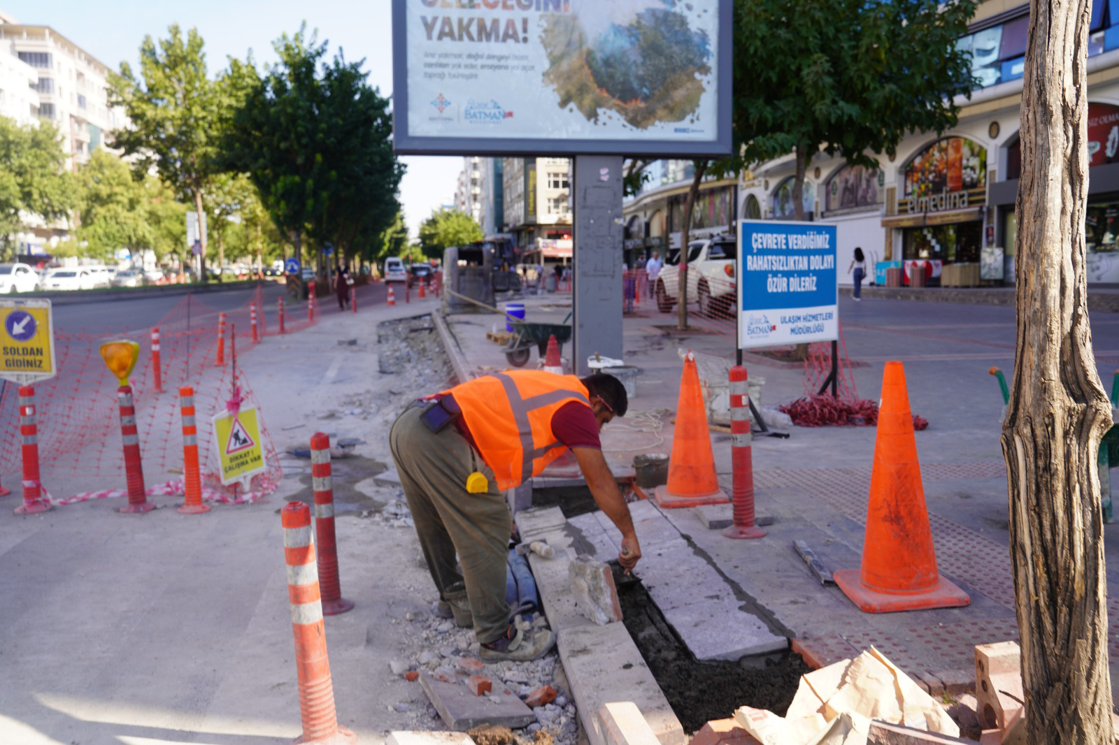 Batman’da Kavşak Düzenleme Çalışmaları Sürüyor