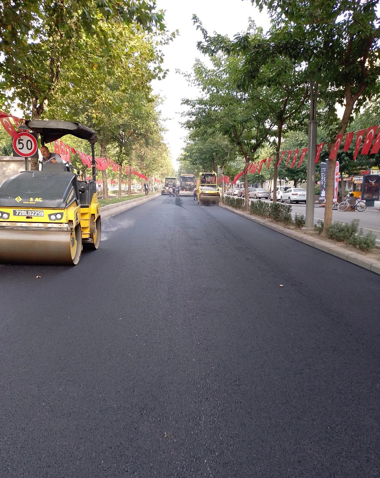 Batman’da 140 Bin Ton Asfalt Serimi