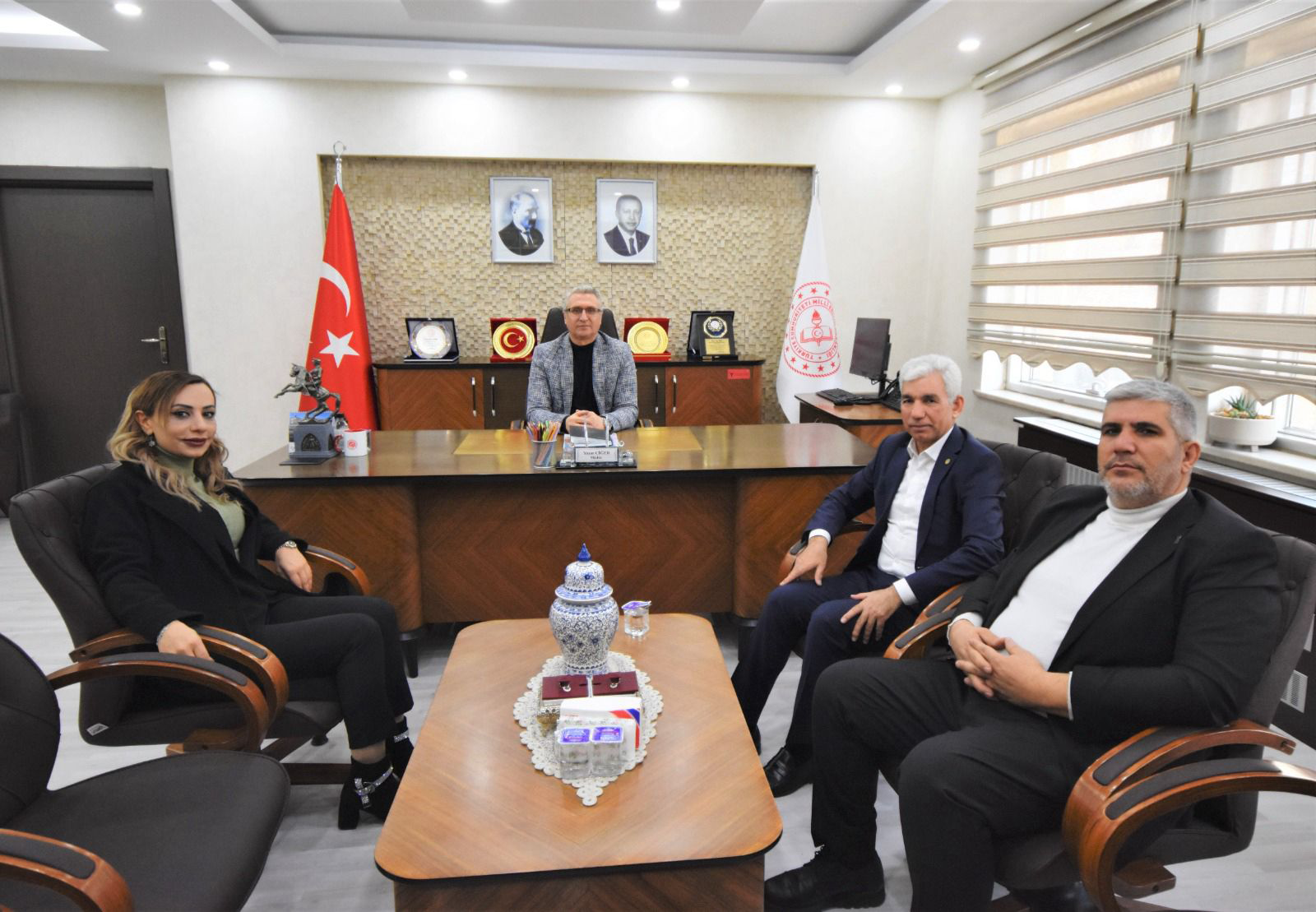 Kaplan’dan İl Milli Eğitim Müdürü Ciğer’e Ziyaret